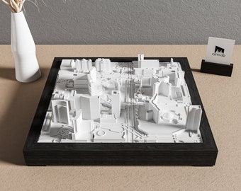 Las Vegas Unique Wall Art | Minimalist Skyline Decor | Handcrafted Architectural Model | Las Vegas 3D City Map | Modern Cityscape Gift