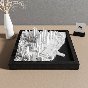 Hudson Yards Unique Wall Art | 3D NYC Skyline Decor | Architectural Model | New York City Map | Minimalist Urban Landmark | Cityscape Gift