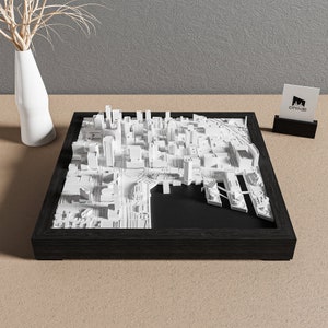 Baltimore Unique Wall Art | Minimalist Skyline Decor | Handcrafted Architectural Model | Baltimore 3D City Map | Modern Cityscape Gift