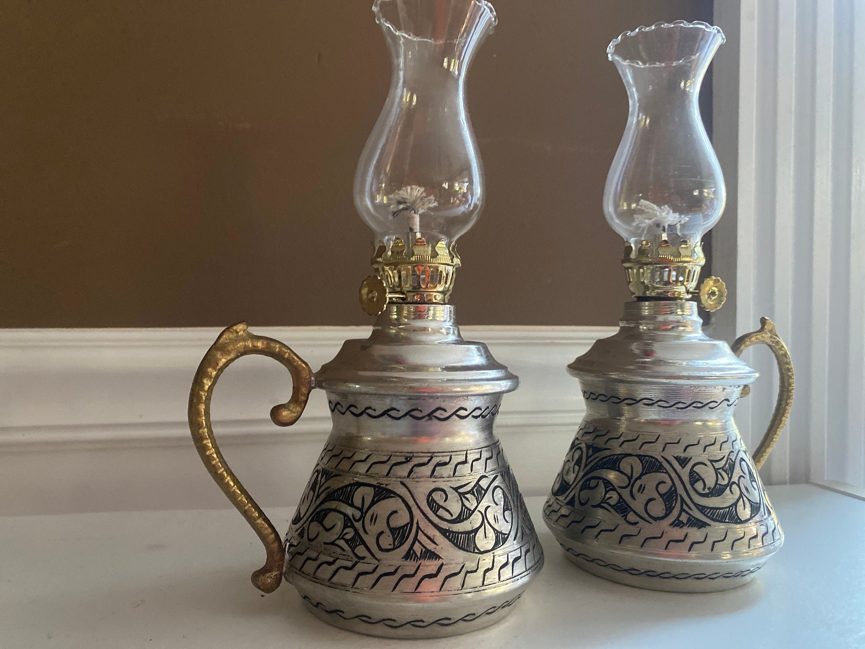 Functional Oil Lamp Copper Handcrafted Vintage/Classic Turkish Etsy