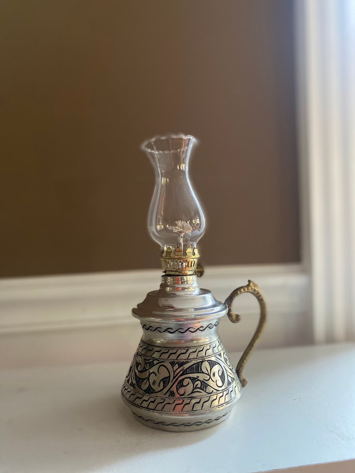 Functional Oil Lamp Copper Handcrafted Vintage/Classic Turkish Etsy