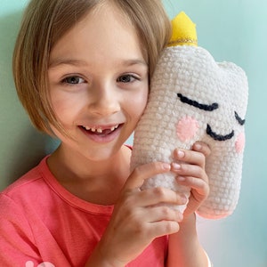 Crochet Tooth Fairy Pillow Instant Download Crochet Pattern PDF image 3
