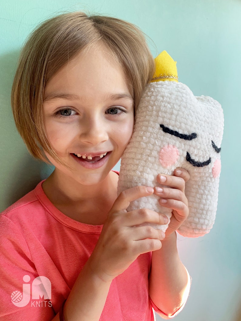 Crochet Tooth Fairy Pillow Instant Download Crochet Pattern PDF image 3