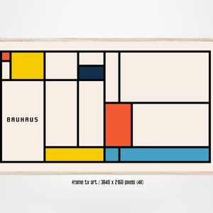 Samsung Frame TV Art, Frame TV, Bauhaus, Art Frame, Wall Art, Geometric Art for The Frame Tv, Digital Download, Wall Decor