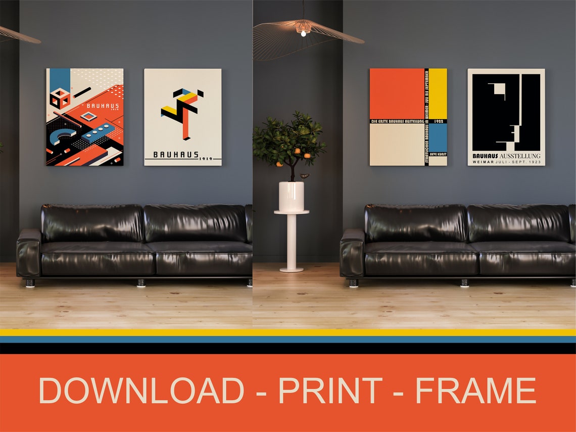 36 Piece Wall Art Instant Download Bauhaus Art Prints Etsy Australia