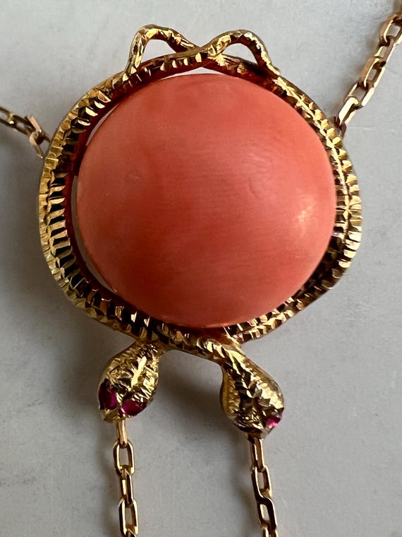 Antique Victorian Solid 12k Gold Mediterranean Ca… - image 3