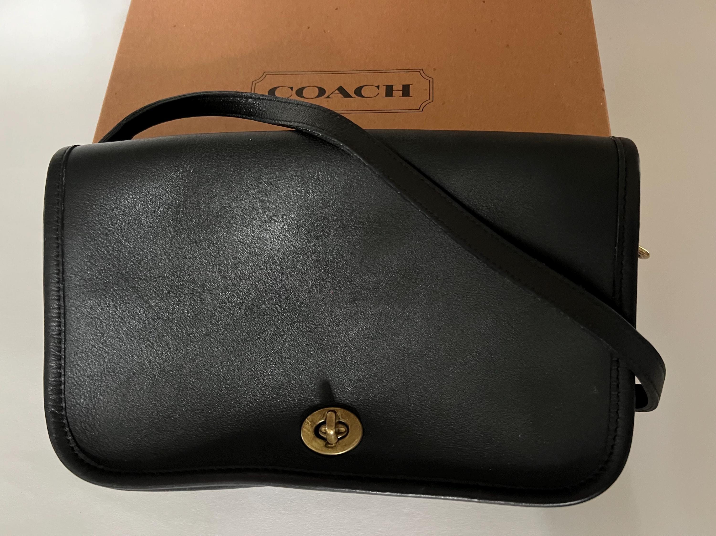 バッグ old coach shoulder bag 9755 y2k 393 Coach 9755 Vintage Chocolate Brown Penny Leather Crossbody w