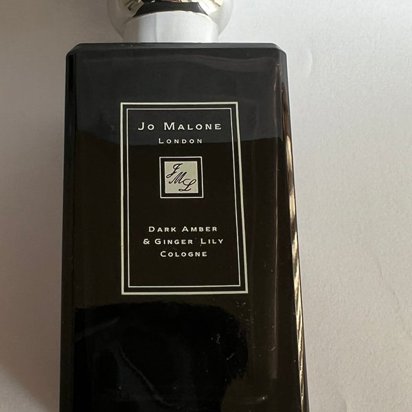 Jo Malone Dark Amber & Ginger Lily Cologne 3.4 oz 100 ml Smells Great OVER 3/4 Full