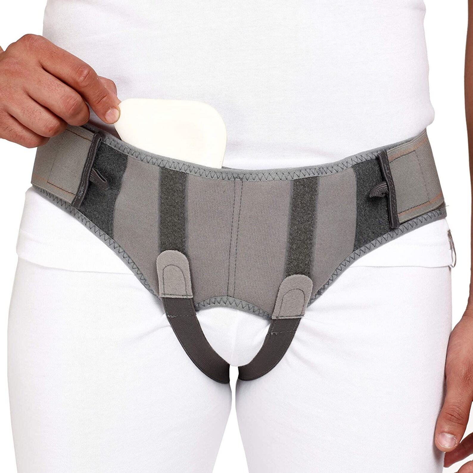 Hernia Belt for Men Hernia Support Truss With Removable Pressure Pads Double Hernia Pain Relief