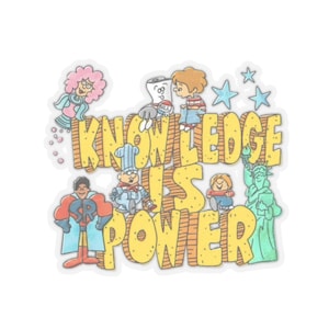 Knowledge is Power Stickers | Teacher Stickers