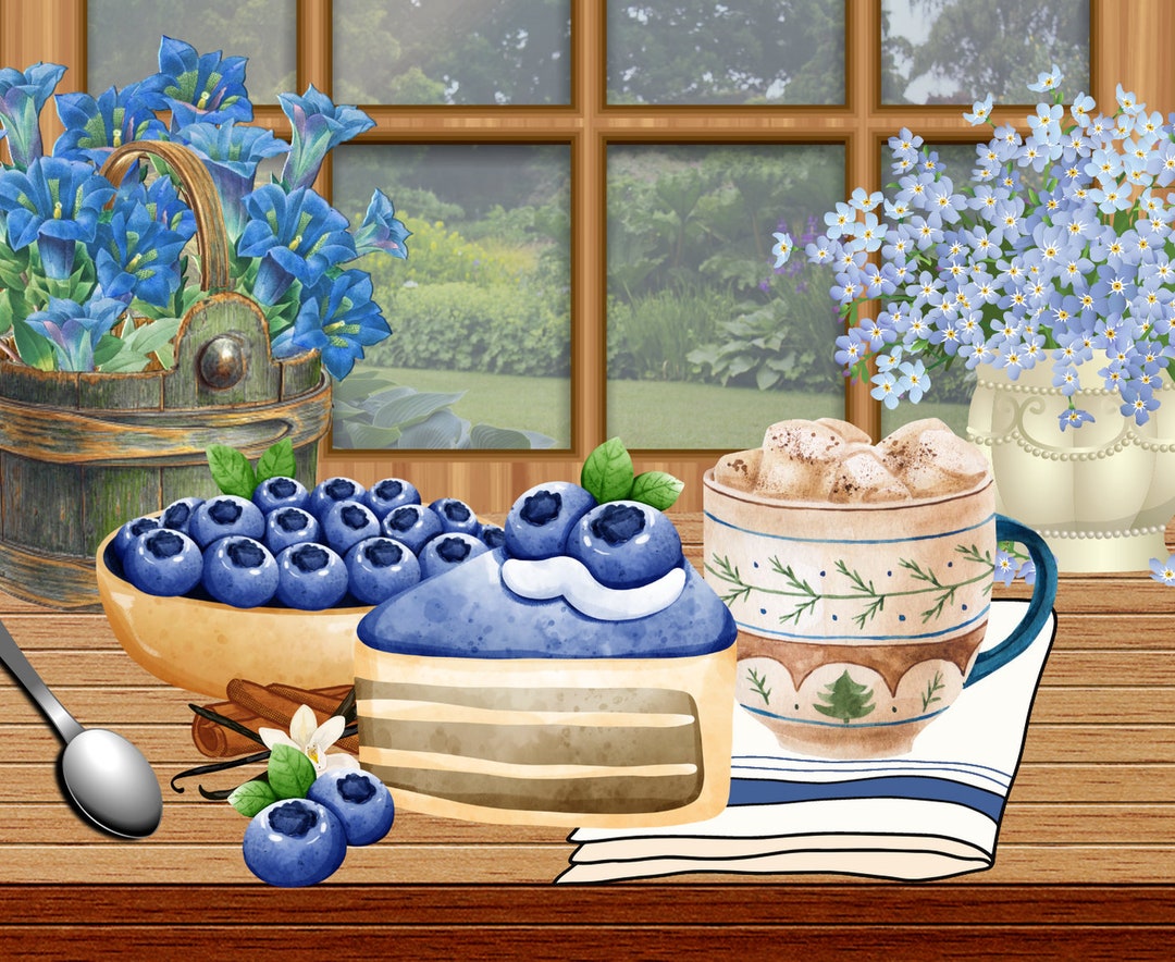 Blueberry Cake - PDF Cross Stitch Pattern - Etsy