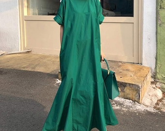 plain maxi dress