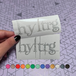 HYLTRG Twilight Glitter Vinyl Decal