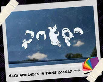 Mystery Inc. Head Silhouettes Vinyl Decal