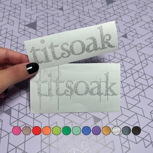 TITSOAK Twilight Glitter Vinyl Decal