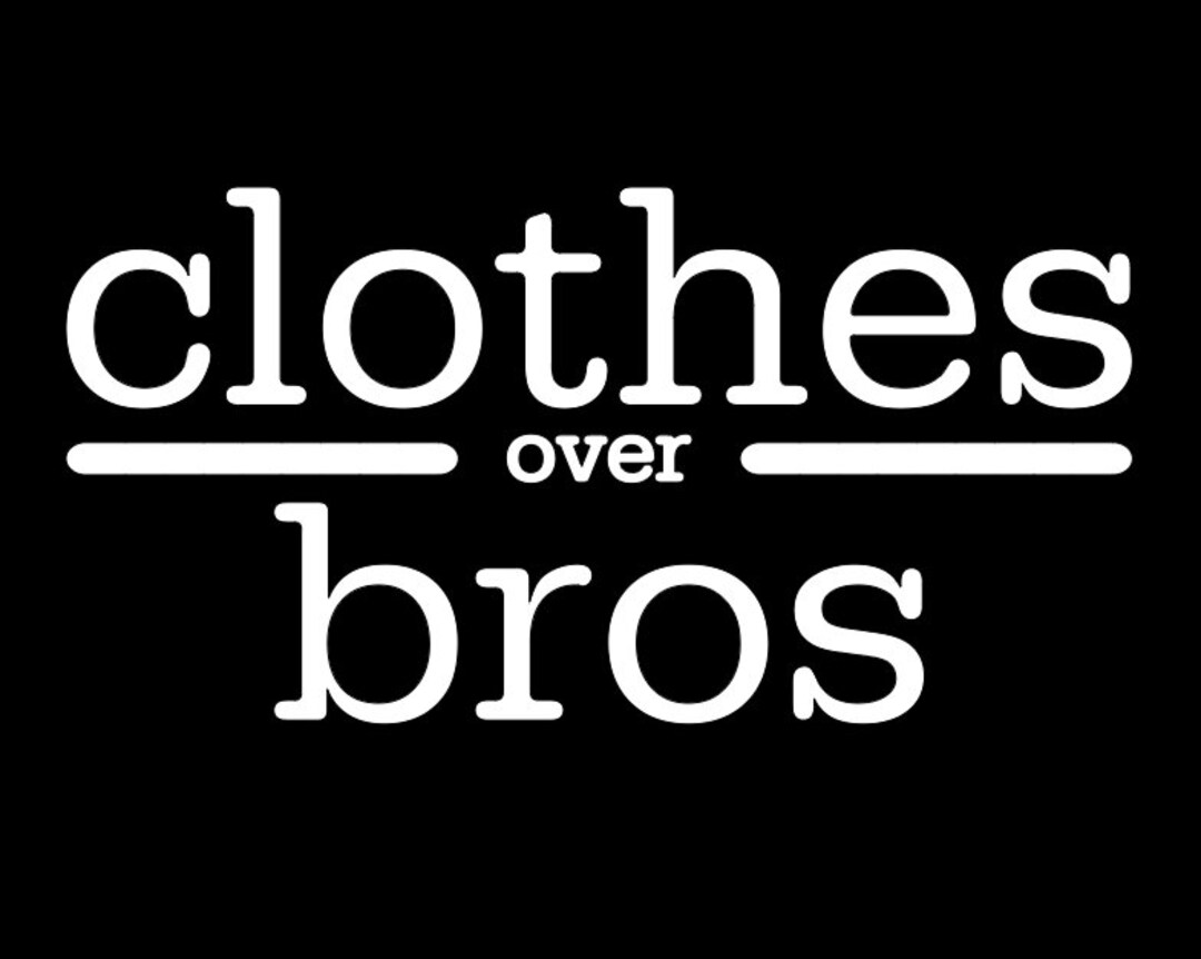 Clothes Over Bros Vinyl Decal Etsy
