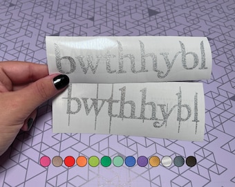 BWTHHYBL Twilight Glitter Vinyl Decal