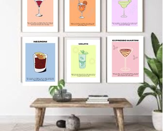 Impresiones para carritos de bar: brillantes y divertidas