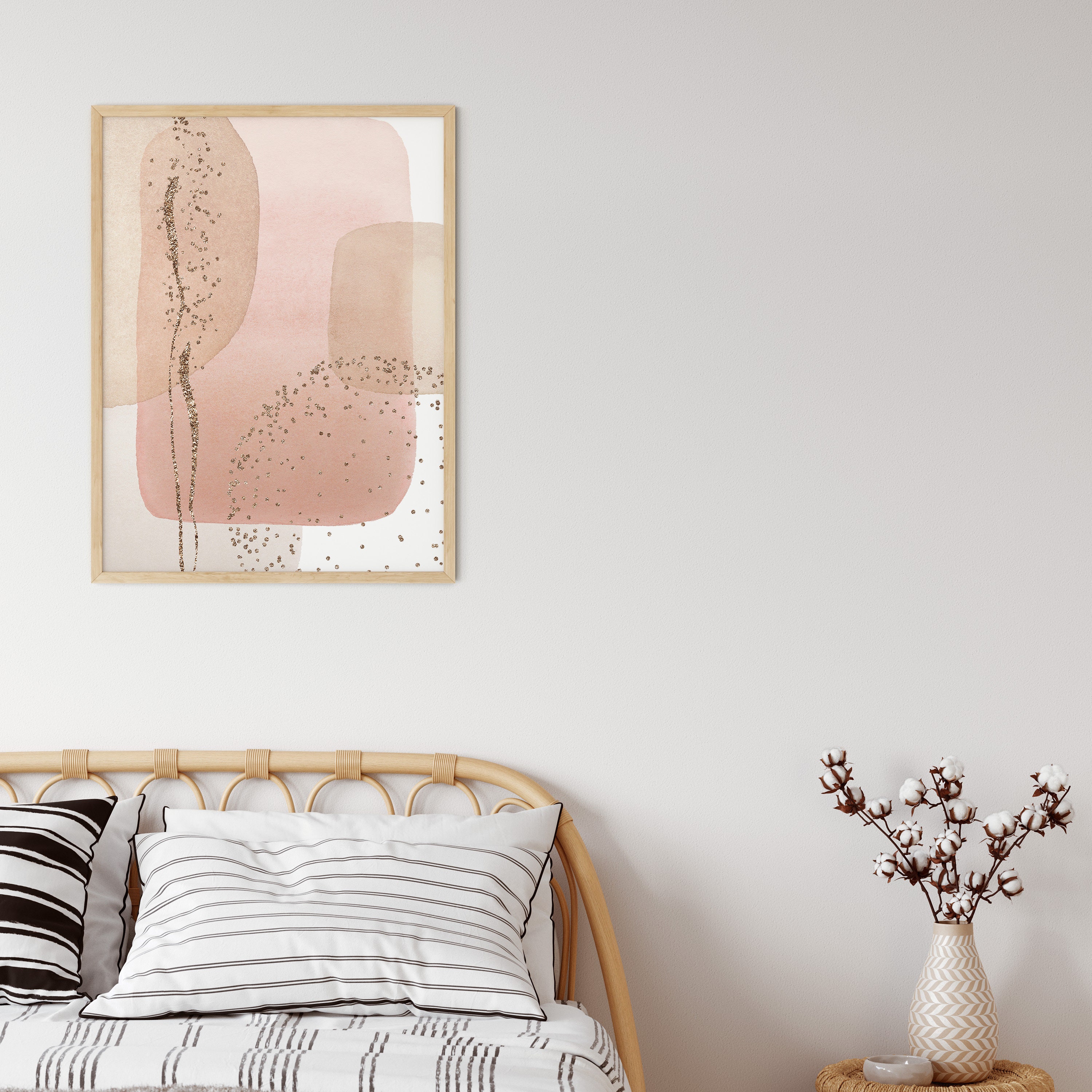 Set of 2 Prints | Printable Wall Art | Abstract Wall Art | Pink Blush ...