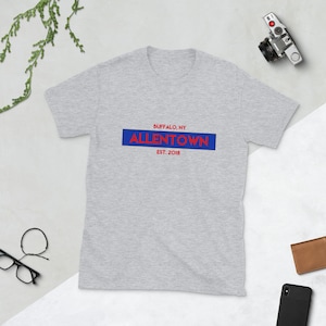 Buffalo Bills Mafia Josh Allen Allentown Short-Sleeve Unisex T-Shirt Gilden 64000 soft style