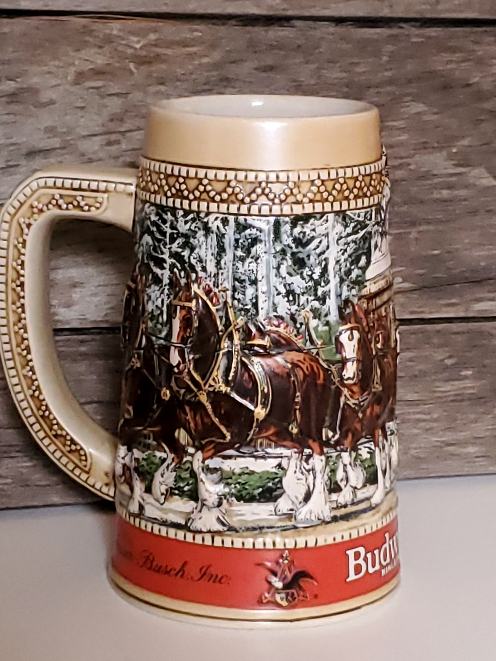 Vintage Budweiser Collectors C Series Limited Edition Stein Etsy