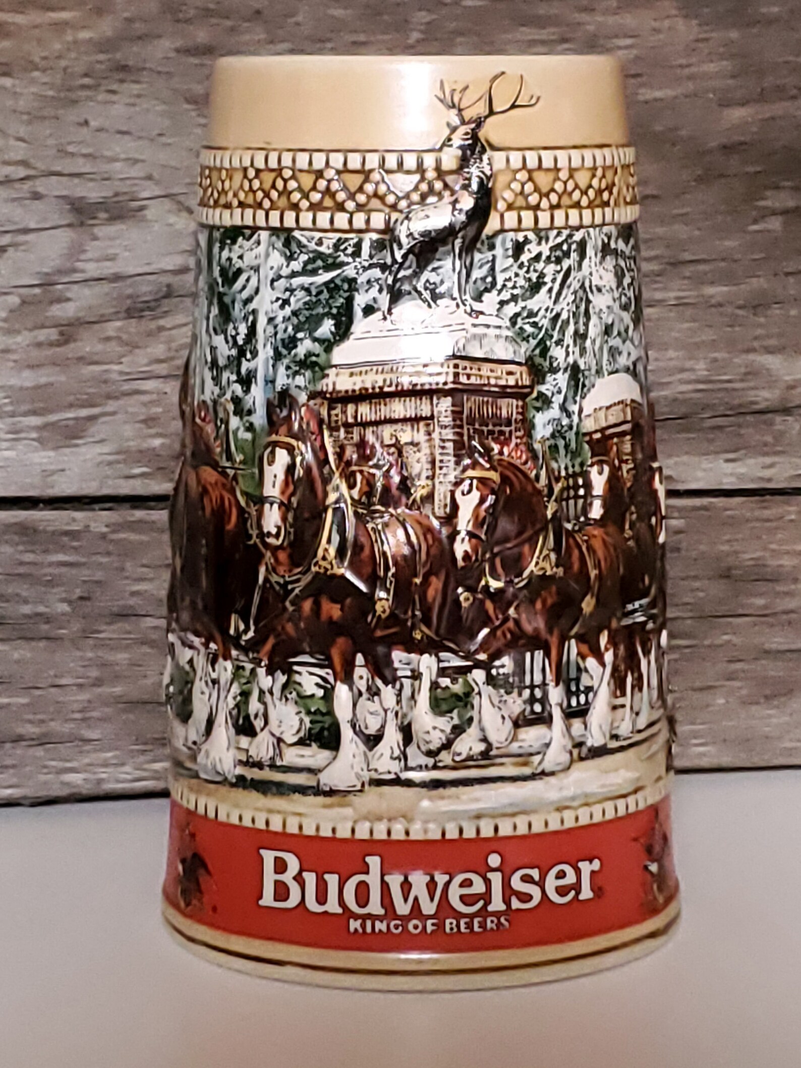 Vintage Budweiser Collectors C Series Limited Edition Stein Etsy