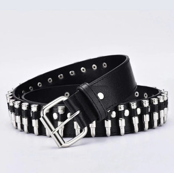 Bullet Belt Punk Belt Rock Belt Metal Belt Gothic Belt Etsy