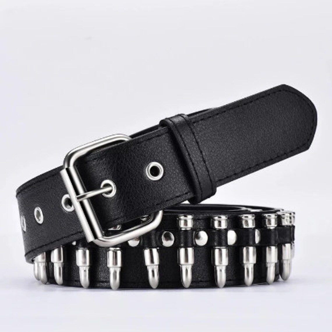 Bullet Belt Punk Belt Rock Belt Metal Belt Gothic Belt Etsy