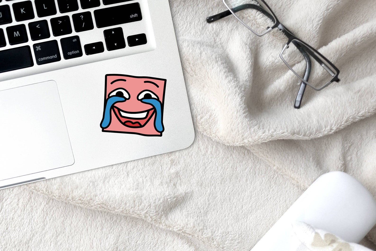 Funny Face Expression Sticker Laptop Sticker Emoji Sticker Etsy