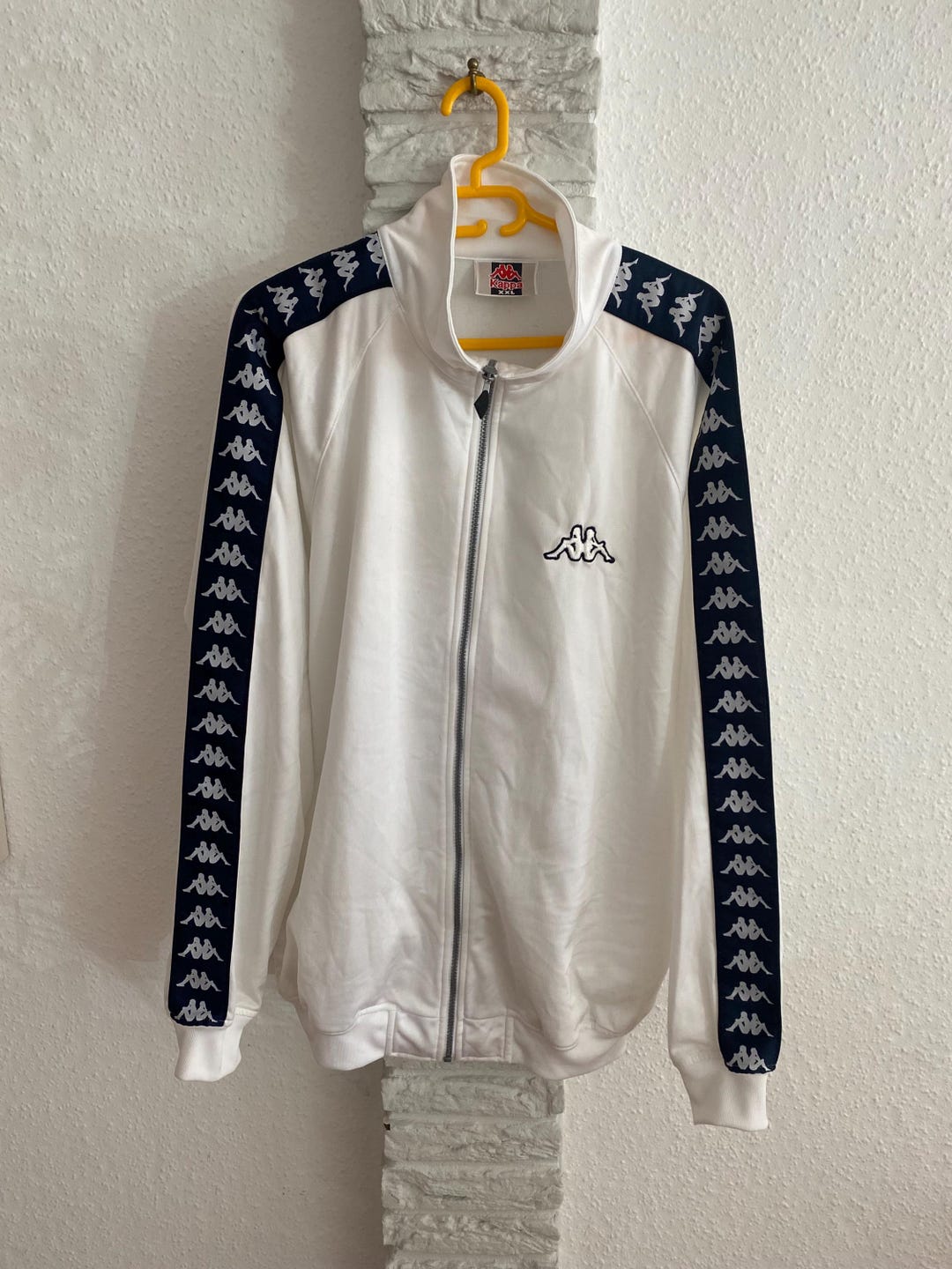 91～92”Kappaビンテージ サッカージャージ2 Lブラック/ホワイト Kappa ゲームシャツ サッカーユニフォーム 日本製 90s ヴィンテージ L