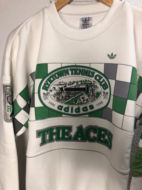 Vintage Adidas Ryetown Tennis Club Sweatshirt Size M M, Rare Vintage Adidas Ryetown Tennis Club Sweatshirt Size M M, Rare