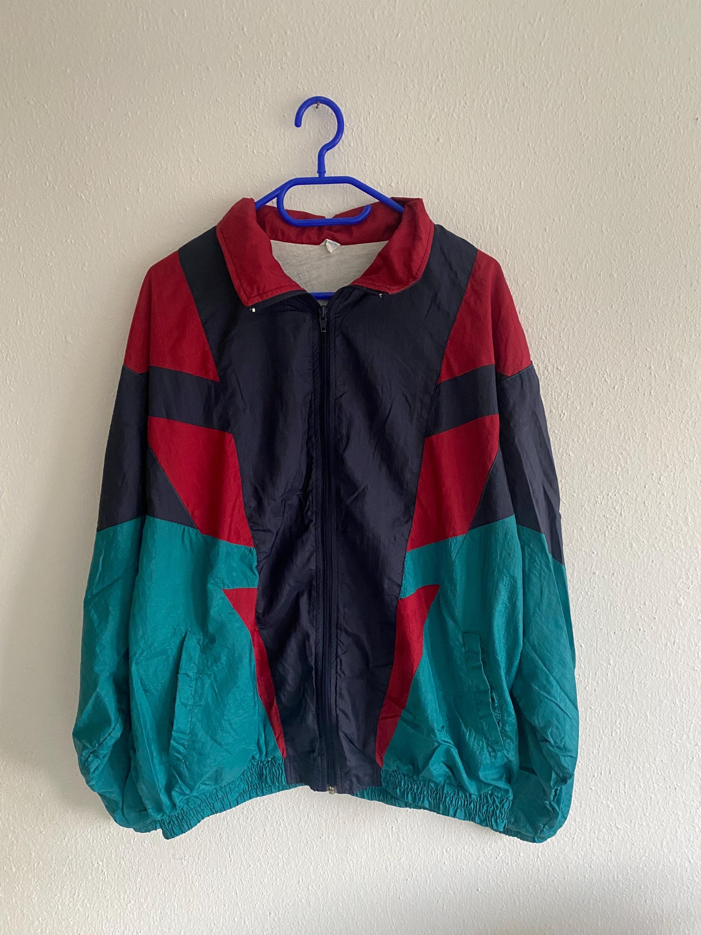 Veste Vintage Killtec 90s Bloc De Couleurs Bleu/Vert - Taille XL Homme - Poliamide