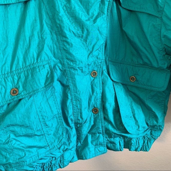 Rainbow West Turquoise Vintage Jacket / Size Larg… - image 7