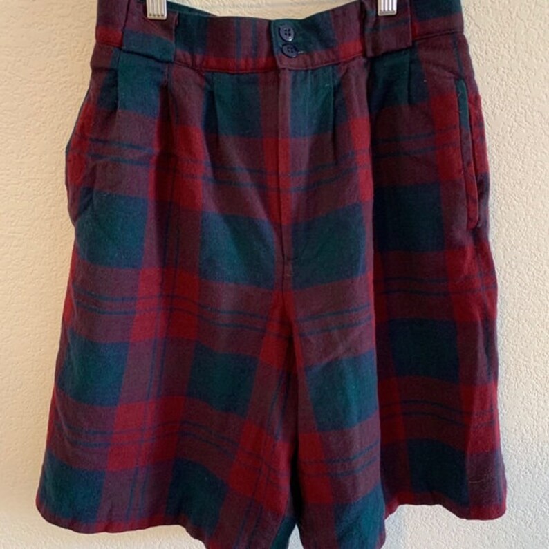 Giorgio Saint Angelo Vintage Plaid Shorts