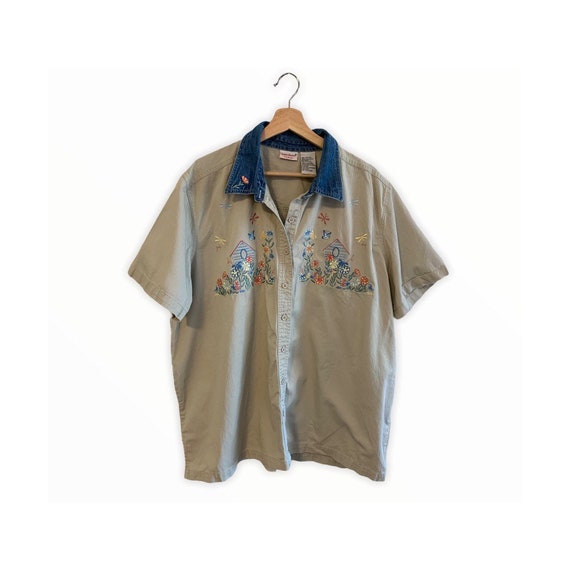 Bobbie Brooks Vintage Embroidered Shirt
