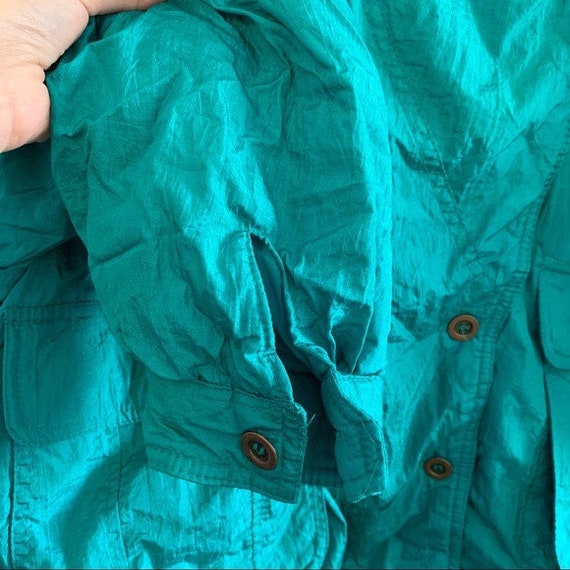 Rainbow West Turquoise Vintage Jacket / Size Larg… - image 8