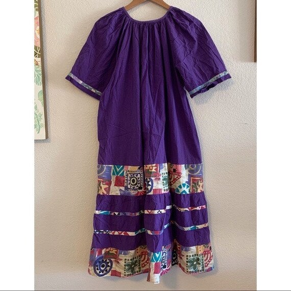 Purple Appel Vintage Long Dress with Pockets / Vi… - image 2