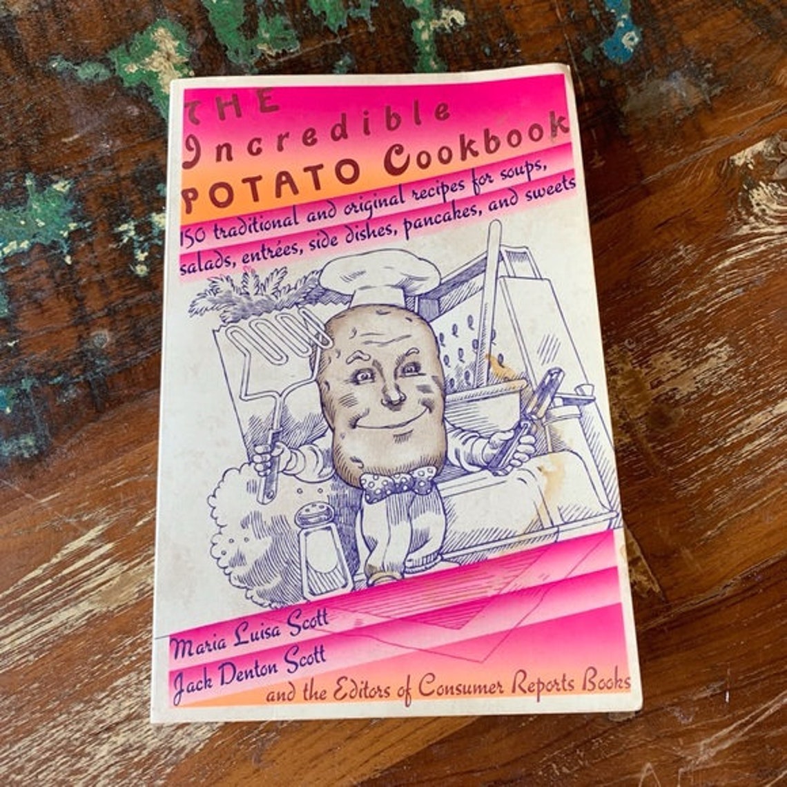 The Incredible Potato Cookbook Vintage Book Etsy
