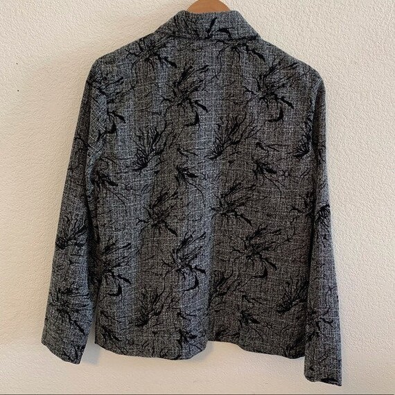 Vintage Joanna Button Up Jacket / Polyester & Ray… - image 2