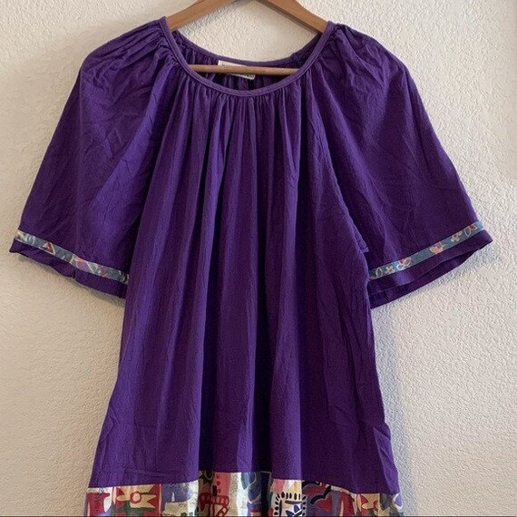 Purple Appel Vintage Long Dress with Pockets / Vi… - image 5