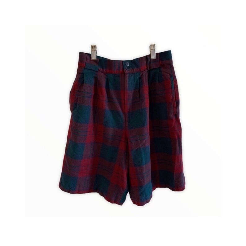 Giorgio Saint Angelo Vintage Plaid Shorts