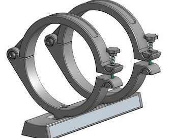 File di stampa 3D - Anelli modificabili per tubi telescopici con inserto in alluminio