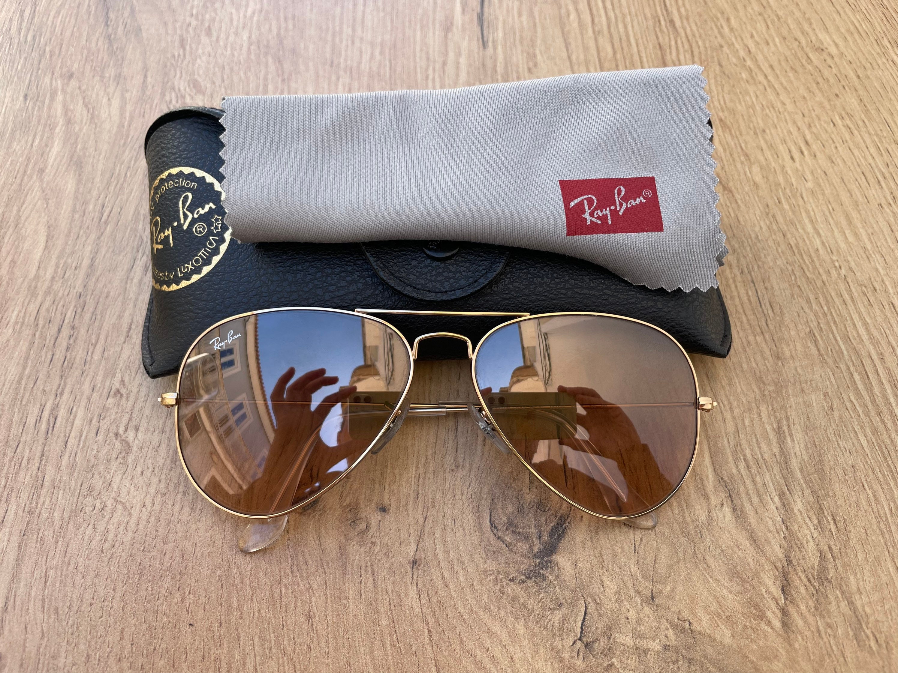 Ray-ban® Aviator Originals Golden Sunglasses - Etsy