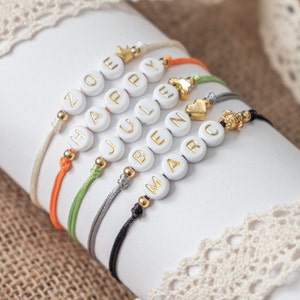 Armband personalisiert, personalisiertes Armband, Armband mit Namen, Armband mit Buchstaben, Perlenarmband, Geschenk personalisiert