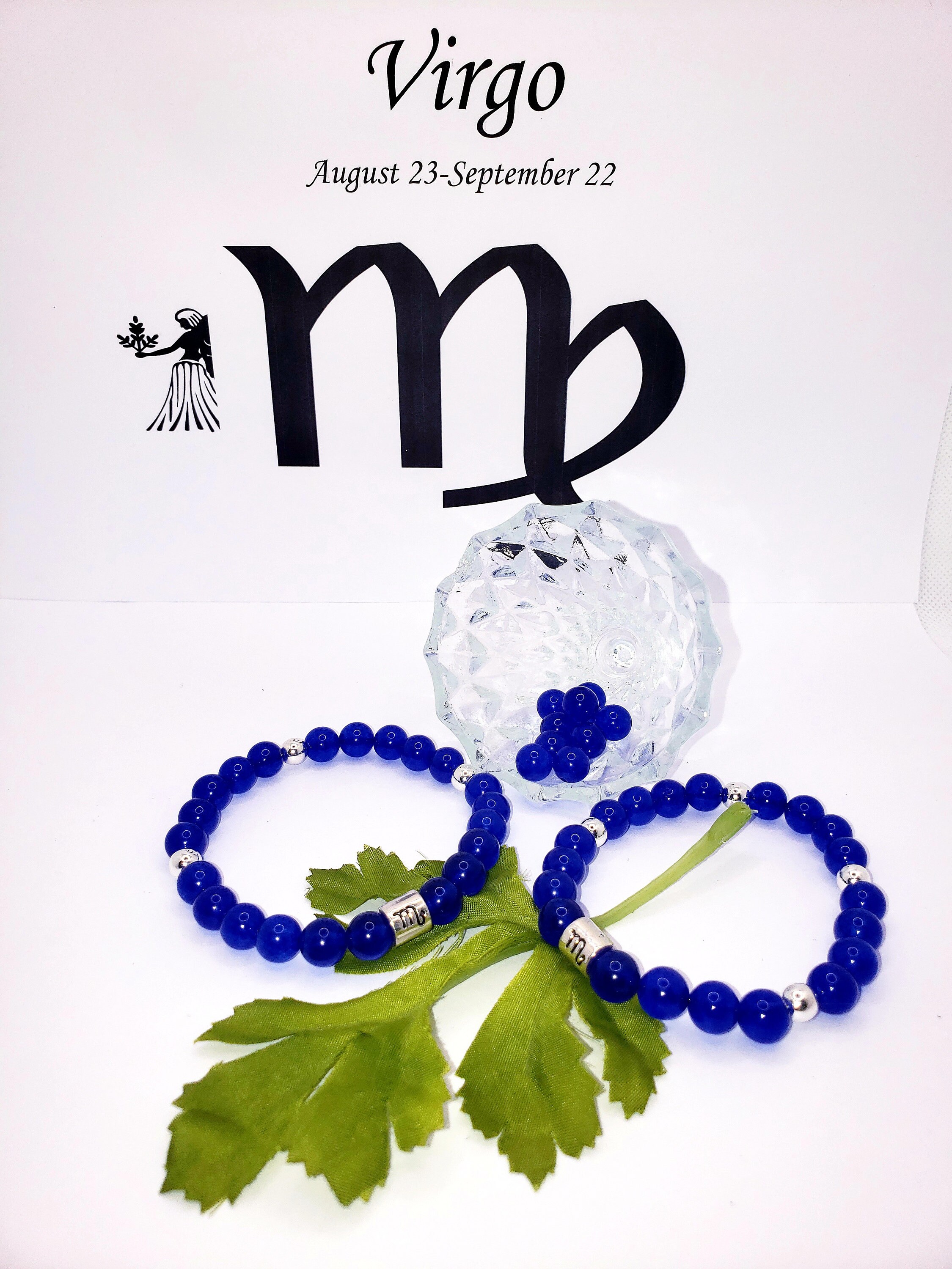 Gemstones for Virgoblue Sapphire Chalcedony and Silver Etsy Canada