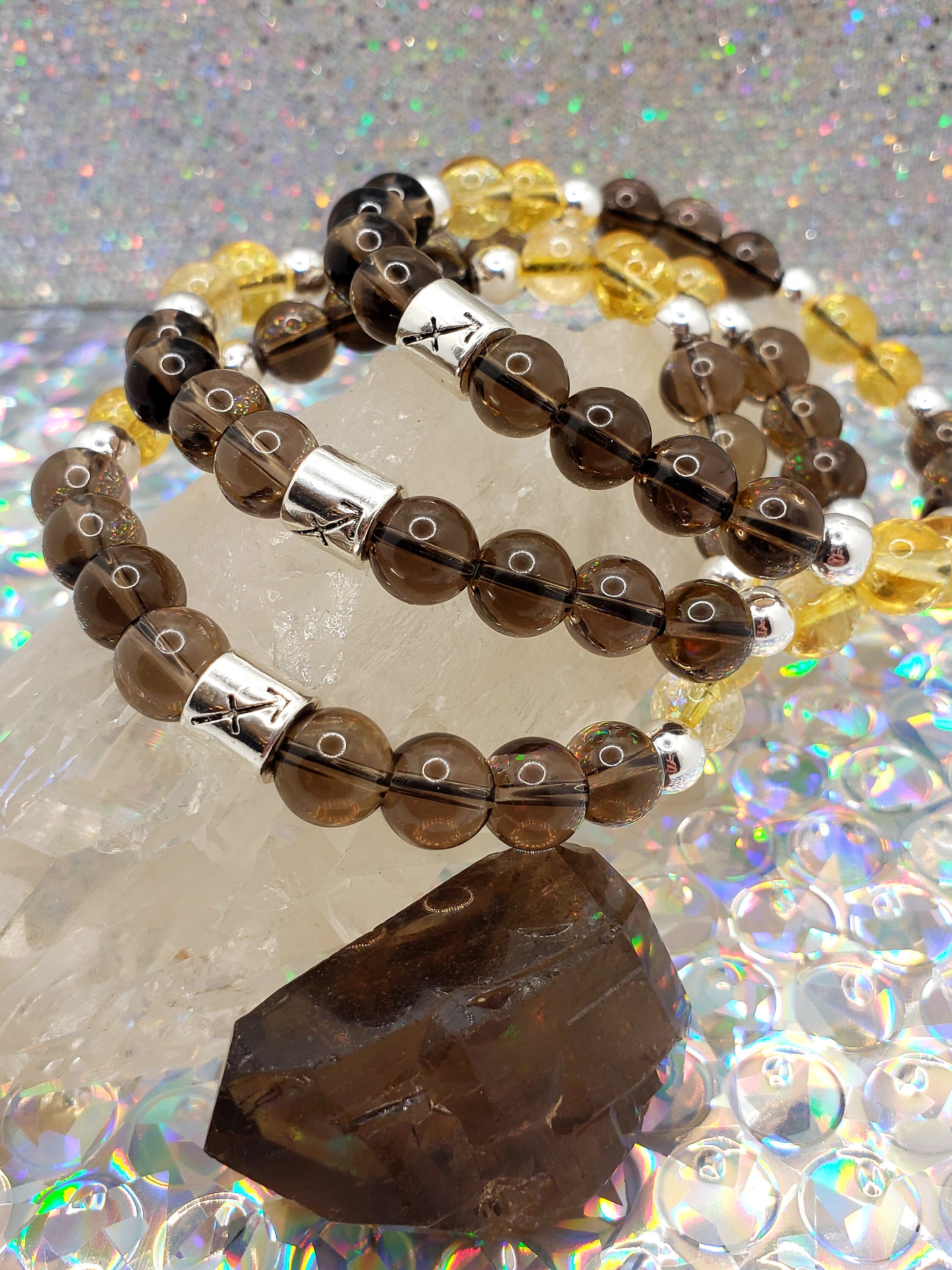 Piedras preciosas para SagitarioSmokey Quartz y pulsera de Etsy