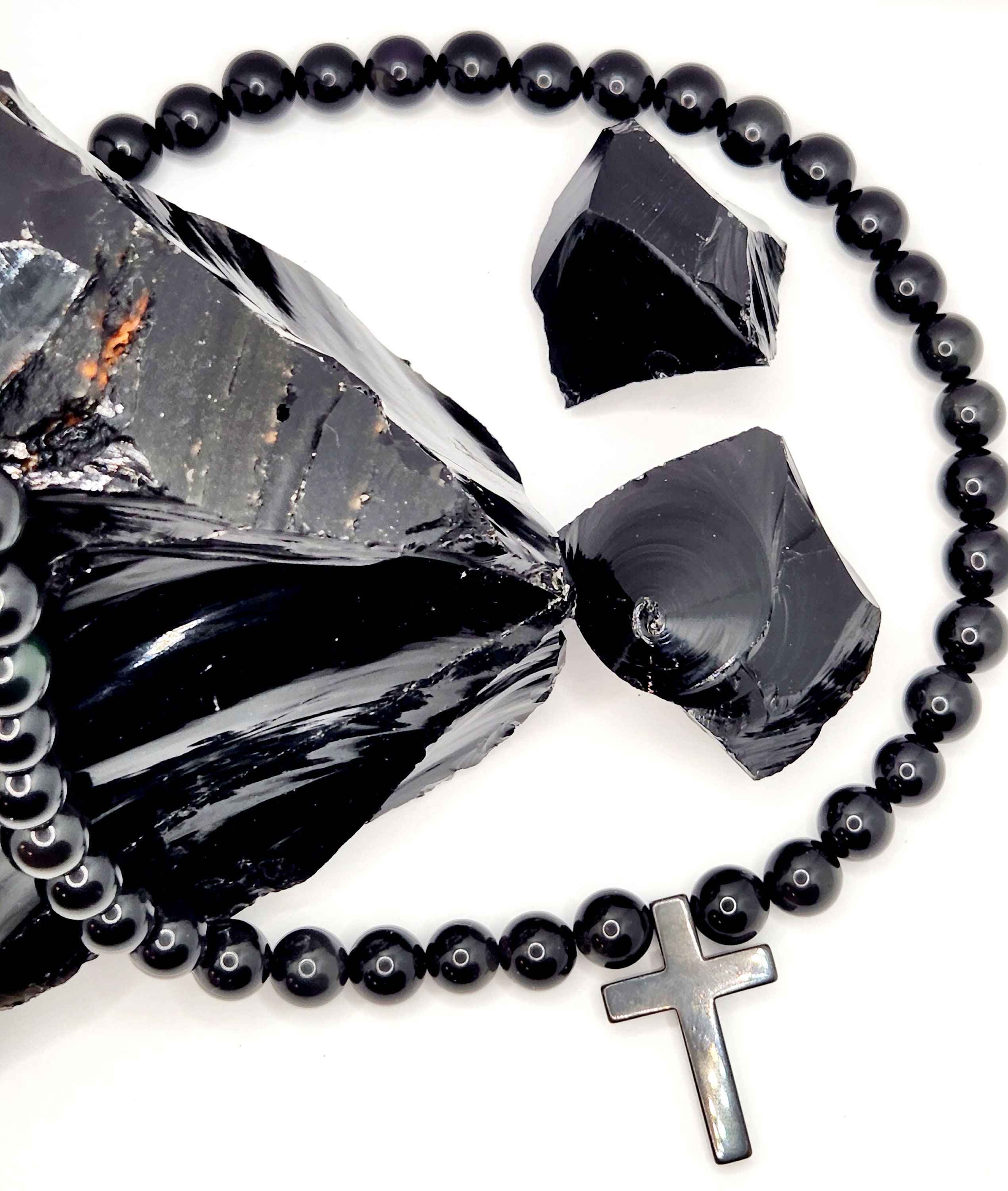 Ciondolo Di Ossidiana - Gioielli - Ciondoli - Di Entrelazados | Su - Foto 5