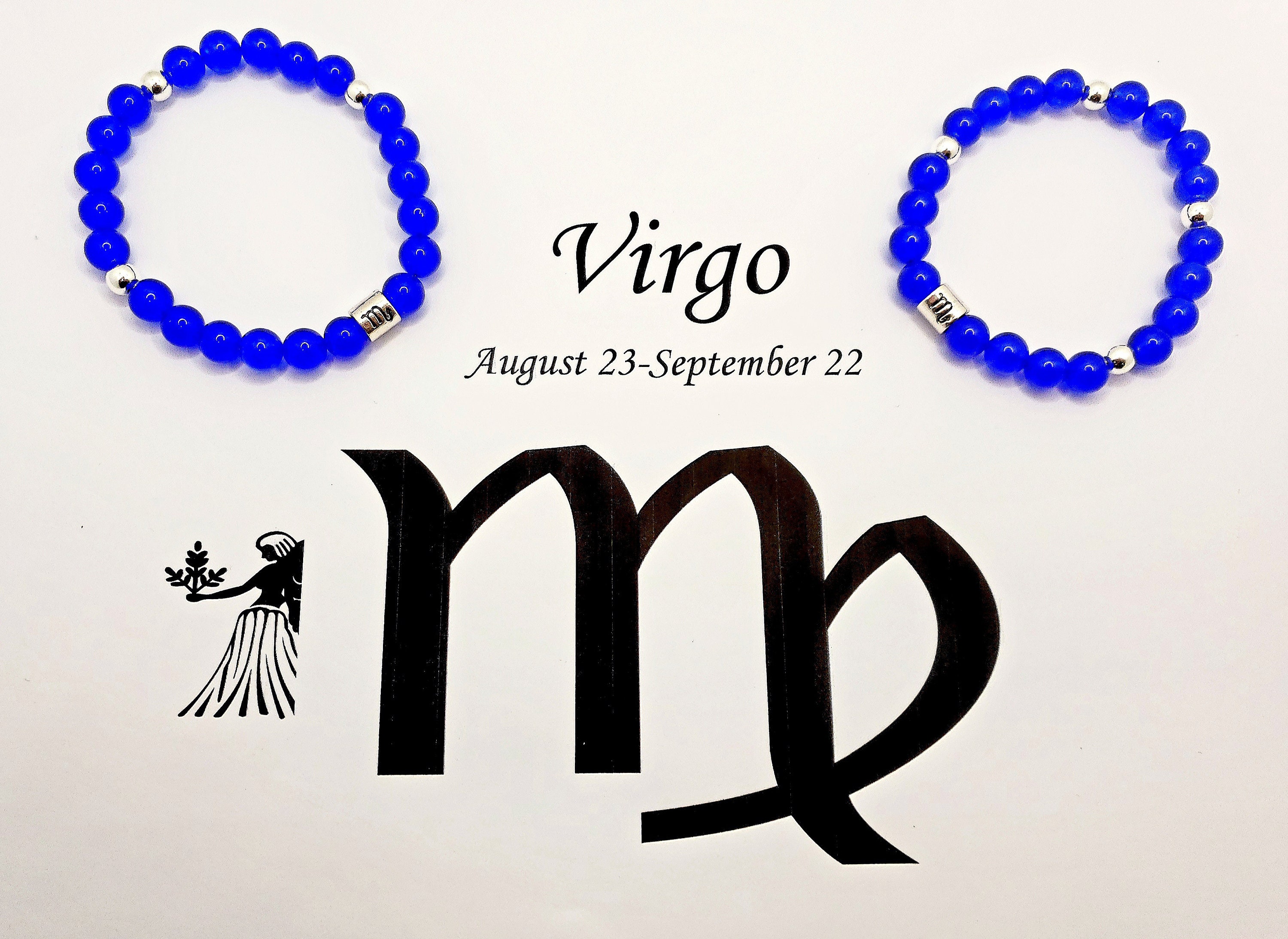 Gemstones for Virgoblue Sapphire Chalcedony and Silver Etsy Canada