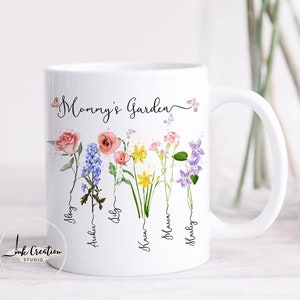 Personalised Gift Plum Blossom Cherry Mug Cup Birthday Christmas Name Text Her 