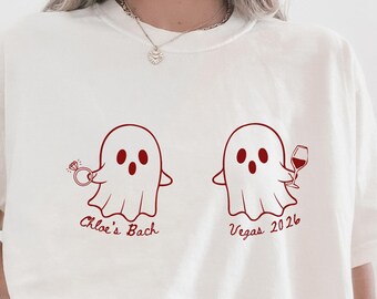 Custom Halloween Bachelorette Party Shirts, Spooky Bride Shirt, Spooky Bachelorette Shirt, Ghost Bachelorette Shirt, Comfort Colors Bach